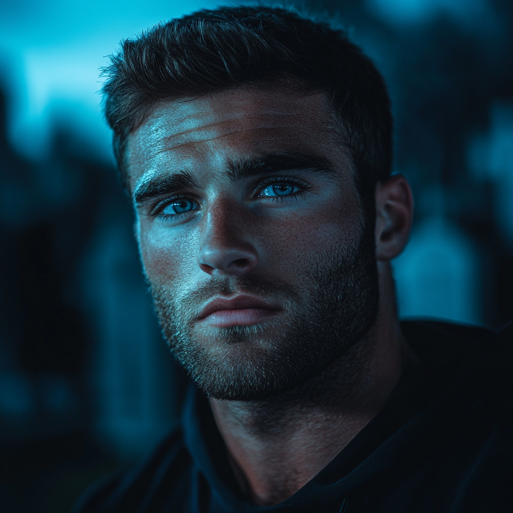 Portret smutnego mężczyzny | Źródło: Midjourney